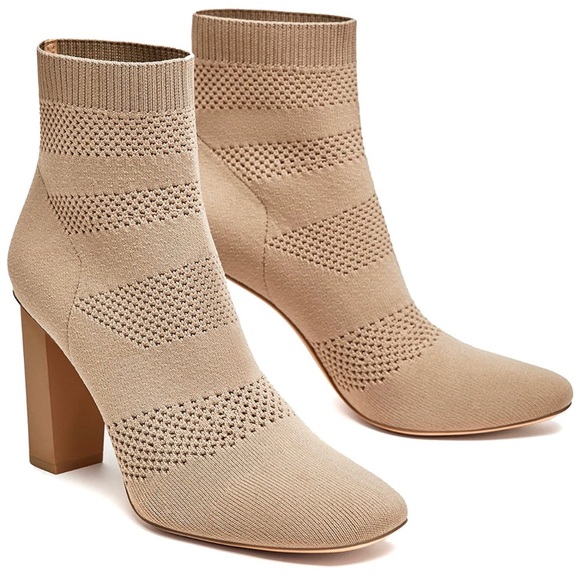 Zara Shoes - ZARA Fabric High Heel Ankle Boots